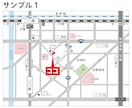 シンプルで分かりやすい地図を作成します 【販売実績700件以上】簡易的で見やすい地図が必要な方へ イメージ1