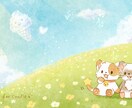絵本のような優しい世界観の1枚絵制作します サムネ、絵本、表紙等に色どりを添えます イメージ3