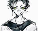 白黒のデジタルイラスト描きます 将来のため、欲しいもののための貯金です！ イメージ2
