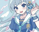 商用OK ポップで可愛い女の子のイラスト制作します 配信やSNSでの活動用イラスト等制作いたします。 イメージ10