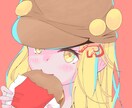 女性向けの可愛いアイコンを描いています この作品は不思議の国のアリスをイメージしました。 イメージ1