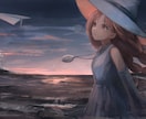 背景付き一枚絵 /MVイラスト/挿絵など描きます 密度の高いペン画風イラストや背景、厚塗りが得意です イメージ2