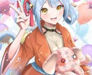 美少女キャラクターの一枚絵描きます キラキラかわいい美少女キャラクターのイラストを作成します！ イメージ4