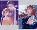 華やかで物語のあるイラストをお描きします ワンシーンを形に✧構図・背景・小物おまかせOK！ イメージ1