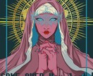 アイコンなどに！鮮やかな個性的イラストを描きます アイコン・ヘッダーなどお任せください イメージ1