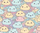キュートな模様イラストを作成します 癒やしと明るさを届ける可愛い模様イラスト。 イメージ5