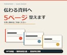 PowerPoint資料5ページを整えます 文章と素材をご支給／伝わるスライドへ イメージ1