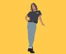 シルエットイラスト描きます 好きなカラーでおしゃれに！お写真参考に仕上げます！ イメージ2