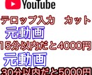 youtube動画のカットテロップBGM承ります 見やすくてシンプルな動画を心がけています イメージ1