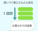 整理しなくてOK！　心理士が仕事の悩みに対応します 1週間送りっぱなし制度　社会人経験のある心理士が寄り添います イメージ3