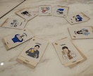 ゲスト様の似顔絵入りエスコートカードを作成します ゲスト一人ひとりのイラストをエスコートカードに！ イメージ2