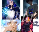 イラストかきます 見た人の目を惹きこませるキャラデザ・イラストを作成します!! イメージ2
