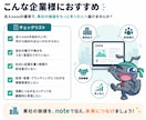 note運用代行をnote専門のプロが行います 【90社超の運用実績】AIと人に選ばれるnote運用を実施 イメージ3