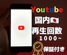 YouTube日本人再生回数を格安で増加いたします YouTubeの国内宣伝&マーケティングに！日本人再生数増加 イメージ1