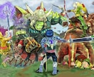 ご希望のイラストを製作致します 漫画・アニメ系イラスト,ペン画による動物や風景等のリアル画 イメージ1