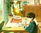 情緒的な雰囲気のイラストを制作いたします 見た人の心に残る情緒的な雰囲気のイラストを制作いたします イメージ2