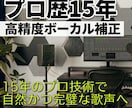 プロ歴15年。歌声のピッチ・リズムを精密補正します 高精度ボーカル補正。15年のプロ技術で自然かつ完璧な歌声へ イメージ1