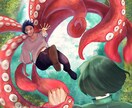 透明感のある一枚絵を描きます 「物語のワンシーン」を絵にしたい方へ！俯瞰や煽りも対応◎ イメージ9