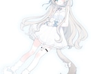 キュートな絵柄のイラストを制作いたします 甘めでふんわりした絵柄であなたのキャラを描かせて下さい♪ イメージ9