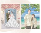 お花のような繊細で上品なイラストをお描きします 結婚式/似顔絵/ウェルカムボード/水彩風/ウェディング イメージ7