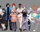 ご希望の雰囲気に合わせた立ち絵制作いたします 納期最短3日◆絵柄対応可能です。 イメージ9