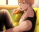 アイコン,歌ってみたやサムネ用のイラスト等描きます 細部までこだわったイラストをお描きします!! イメージ4