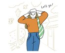 シンプルなのにインパクト大！イラスト描きます シンプルだけどどこか気になる記憶に残るイラストをあなたに。 イメージ5