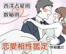 詳細鑑定☆恋愛相性鑑定☆西洋占星術と数秘で占います ボリュームたっぷり☆テキスト占い☆PDF イメージ1