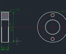 機械工学専攻が対応PDF図面を正確にCAD化します DWG/DXF形式での納品に対応しています。 イメージ3