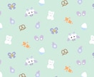 VTuber概念パターン作ります 返礼品やグッズ化もOK！ かわいい手書きパターンイラスト イメージ5