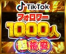 TikTokフォロワー1000人増やします TikTok フォロワー ティックトック 高品質保証✨ イメージ1