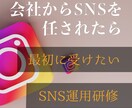 SNSマネージャがSNS運用の基礎を丁寧に教えます 店舗のSNS担当になったばかりの方へのサービスです イメージ1