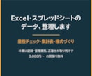 Excelやスプレッドシートのデータを整理します 本業は記録・管理業務。正確なデータ整理が取り柄です イメージ1