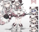 等身・SD立ち絵イラストを制作します Vtuber様、配信者様、OC制作など立ち絵が必要な方へ イメージ5