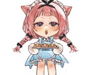 厚塗り！アイコン・一枚絵・サムネ描きます 【厚塗り】ちびキャラ、等身もお任せを♪目を惹くイラスト制作 イメージ4