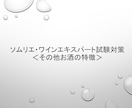 ソムリエ・ワインエキスパート2次試験に役立ちます 2次試験に出題される「その他お酒」の特徴をわかりやすく解説！ イメージ1