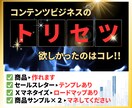 コンテンツビジネスのコンプリートセットを提供します ネット副業でお困りの方へ▶︎トリセツで解決しましょう イメージ1
