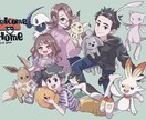 キラキラした漫画作画風イラストで似顔絵を描きます ウェルカムボードや思い出をイラストにしたい方いかがでしょうか イメージ1