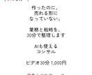 AI化作業を30分で洗い出し・戦略・構築相談します 占い・スピ・講師業の実績|開発・見積りまで対応 イメージ2