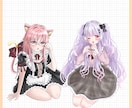 Vtuber・TRPGなど全身立ち絵を制作します Live2Dで使用するためのパーツ分けにも対応しています イメージ5