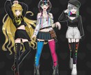 色濃いめTRPGなどに使える全身イラスト描きます かっこかわいいタッチで貴方の理想を再現します イメージ3