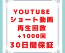 YouTubeshort動画の再生回数を増加します 11/30までの限定価格です。振り分け可能です。 イメージ1