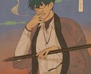 SNS用のアイコンをお描きします レトロっぽい雰囲気が好きな方に！ イメージ2