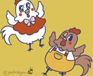 商用可！レトロで個性的、動物キャラセット作ります 広報・配信・グッズにも使えます◎ イメージ8