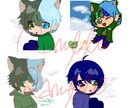 あなただけのミニキャラアイコン描きます 可愛らしいミニキャラアイコンをお届けします！ イメージ2