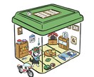 虫かごで暮らすペット描きます 【笑えて、愛おしい虫かごの中の小さな世界】 イメージ1