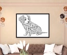 愛犬愛猫の名入れタイポアート作ります 名前入りで飾れる！！おしゃれなペットアート イメージ9