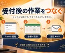 GASでフォーム受付と台帳転記を自動化します 申込内容の転記や受付メール作成をひとつの流れに イメージ2
