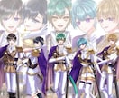 VTuber立ち絵・IRIAM・一枚絵他 描きます Live2Dパーツ分け・歌みた・サムネ・三面図・ロゴOK！ イメージ1