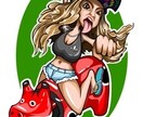 個性的！　似顔絵　依頼　作成いたします 個性爆発のクオリティの高い全身似顔絵描きます イメージ2